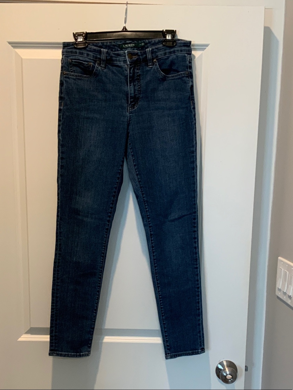 Lauren Ralph Lauren Women's Skinny Jeans in Dark Blue Wash